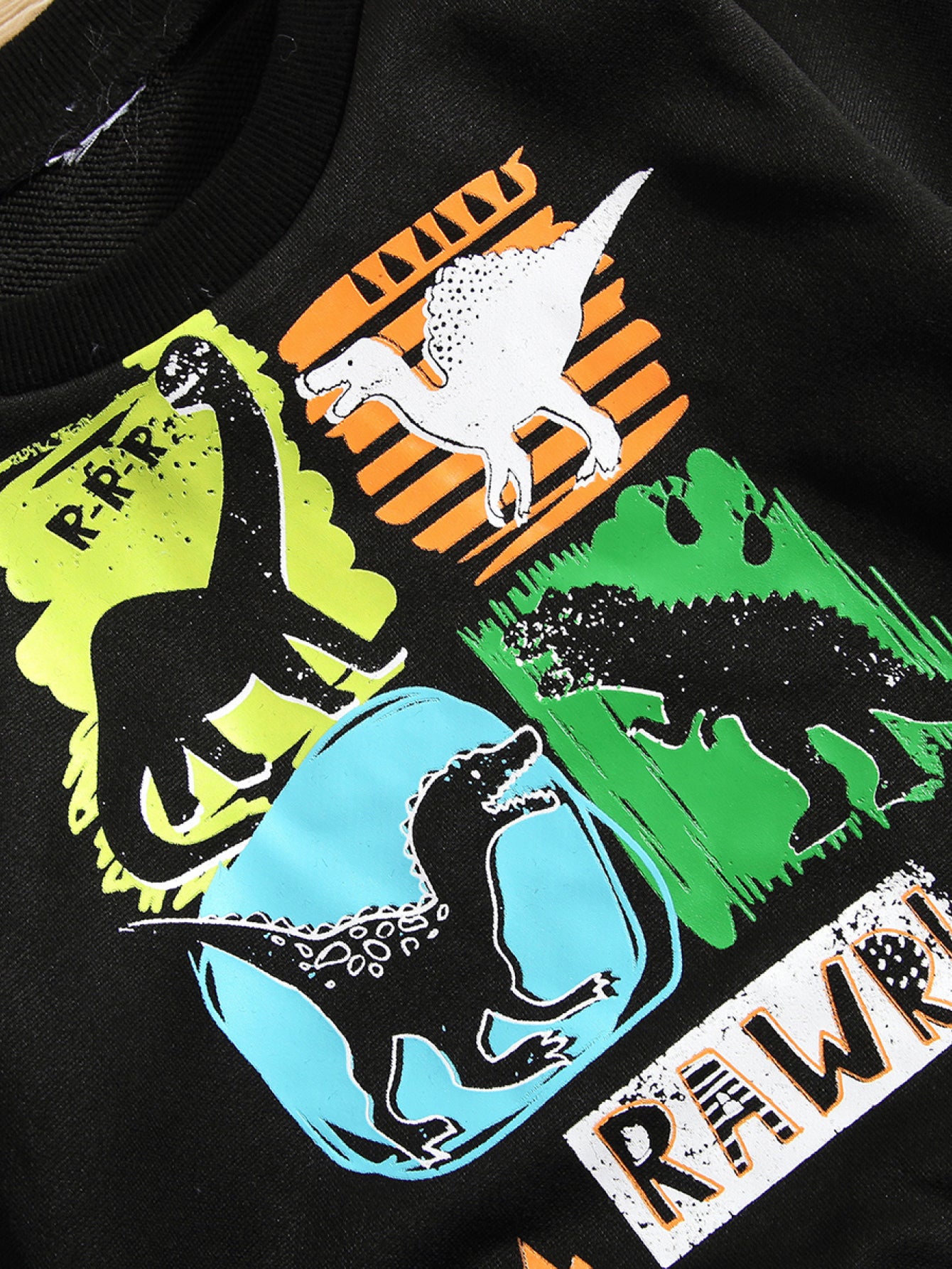 Boys Dinosaur Graphic Sweatshirt and Pants Set