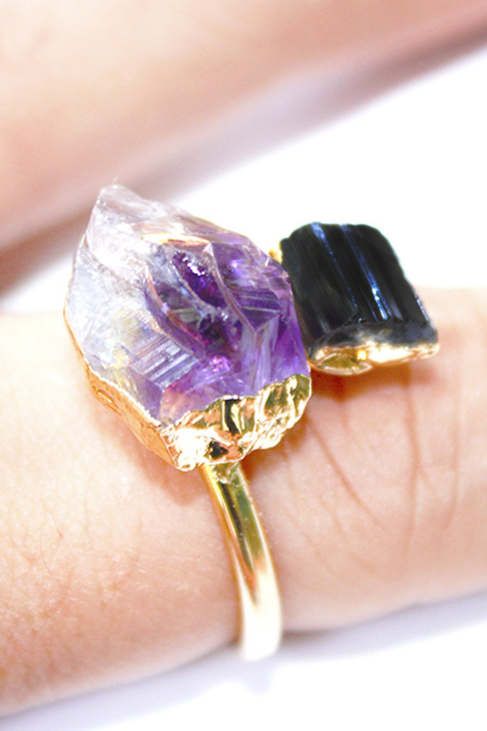 Druzy Copper Ring